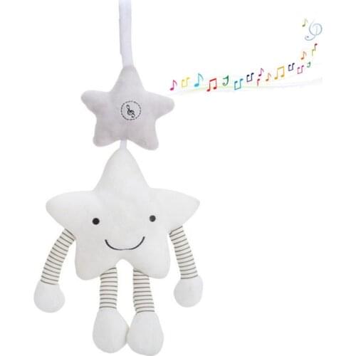 Baby Rattle Stroller Music Star Crib Hanging Newborn Mobile Rattles On The Bed Babies Educational Plush Toys