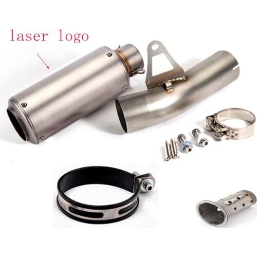 For S1000RR 2009 - 2016 2015 2014 Motorcycle Modified Exhaust Muffler And Middle Link Pipe With DB Kiler