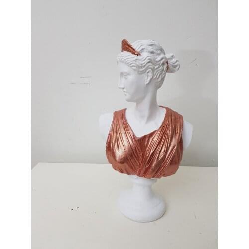 EU HOME DECORATION AROSE ROSE GOLD SILVERY DİANA SCULPTURE HOME OFFICE DECOR