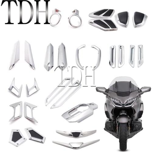 Chrome Taillight Trim Cover Side Panel Fender Vent Accent Decorative Fairing For Honda Goldwing GL1800 Motorcycle Accessories
