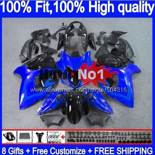 Injection For SUZUKI GSXR-1300 GSXR 1300 Hayabusa Black Blue 30MC.30 GSXR1300 2008 2013 2014 2015 2016 08 13 14 15 16 Fairing
