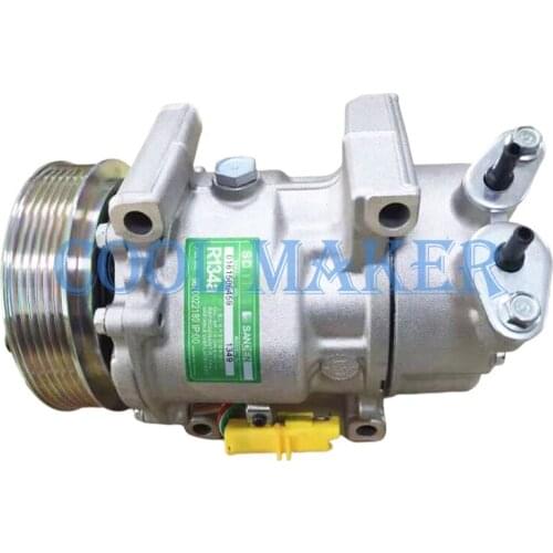 6V12 compressor for Citroen Berlingo C2 /Peugeot 206 307 9646273380 6189509160 6453FR 6453GZ 648722 9639078180