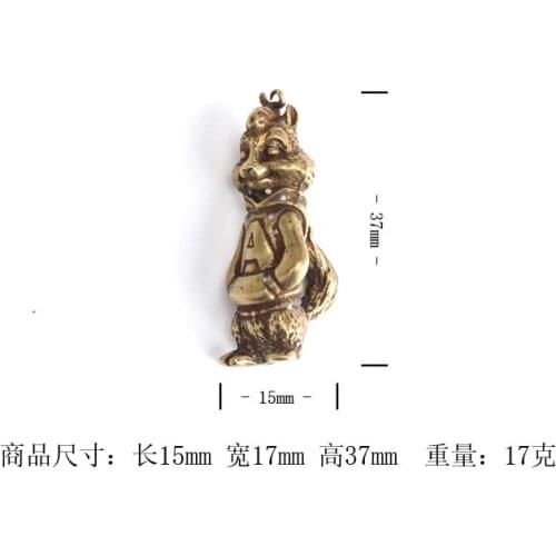 Colección única y creativa de ornamentos de ardilla estatua de bronce