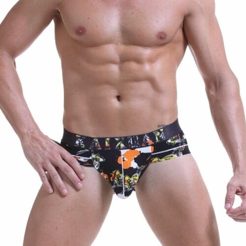 Men Underwear Sexy Mens Briefs Breathable Underwear Fashion Male Underpants Exotic Men Sissy Briefs Mens Hot Print Underwear