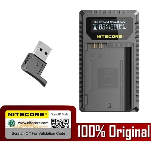 New Nitecore UNK2 Dual USB Charger For Nikon EN-EL15 Battery D500 D600 D610 D750 D800 D800E D810 D810A V1 1V1 D850 D7000