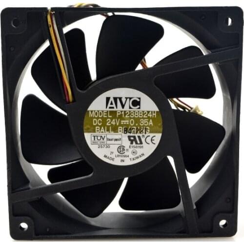 P1238B24H AVC 12038 24V 0.35A 12CM inverter industrial computer cooling fan