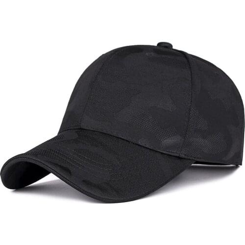 Plain Cotton Adjustable Baseball Cap Breath Mesh Back Hat Camouflage Hats for Hunting Fishing Outdoor Activities