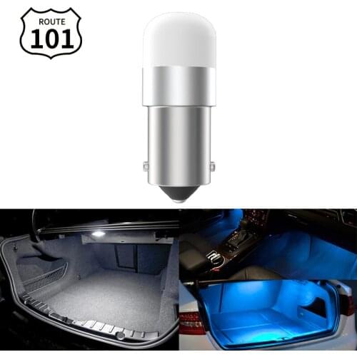 Route101 Car Interior Light 12V BA9S LED T4W Footwelldoor Courtesy Trunk Cargo Bulb Auto Lamp Lighting H5W 256 1895 1893 257