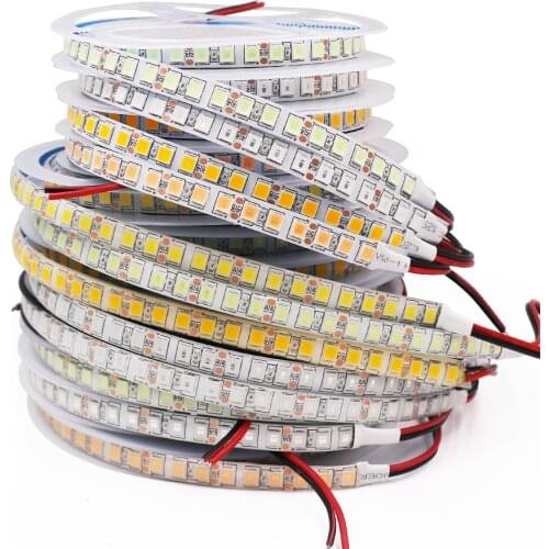 5M LED Strip Light 12V SMD5054 120Leds/m Flexible LED Tape Ribbon Waterproof Stripe Light Diode Tape for Home Decoration