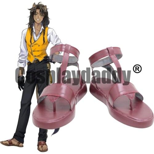 Twisted Wonderland Villains Academy Adventure Game Afterglow Savanna Savanaclaw Leona Kingscholar Cosplay Sandals Shoes X002