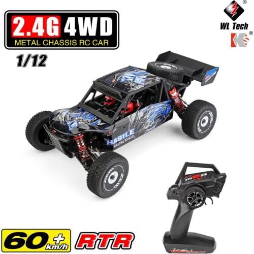 Wltoys 124018 60Km/h High Speed RC Car 1/12 Scale 2.4G 4WD RC Off-road Crawler RTR Electric RC Climbing Car Toy VS Wltoys 12428