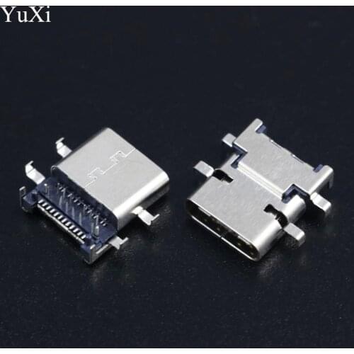 YuXi 2pcs USB 3.1 Female Type-C Connector Micro USB 3.1 Jack charging port Plug
