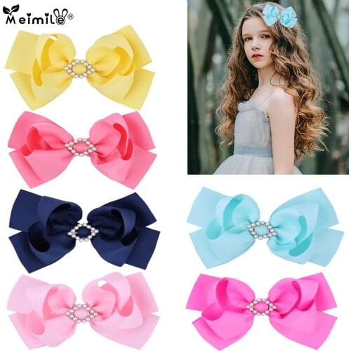 Fashion Women Girls Elegant Pearl Bow Hair Clips Sweet Headwear Hair Accessories Hair Clips Hair Clips Headband Hair Accessories