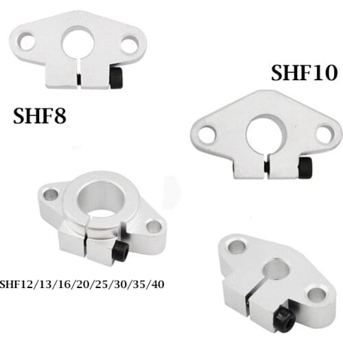 1PC SHF8 SHF10 SHF12 SHF13 SHF16 SHF20 SHF25 SHF30 Linear Bearing Shaft Support CNC Router for 3D Printer