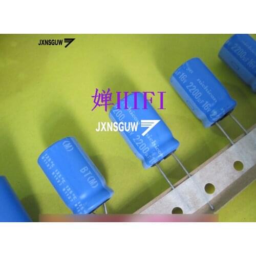 10PCS NICHICON BT 16V2200UF 16X25MM 2200UF 16V original audio Aluminum electrolytic capacitor 125 degrees 2200uF/16V