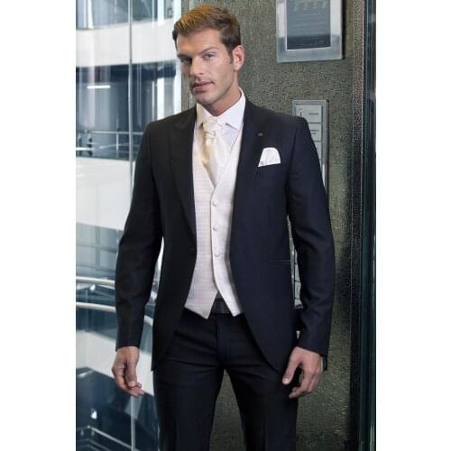2018 new arrival Slim Fit high quality Customized Charcoal mens suit Party Groomsman Suit Boys jacket Jacket+Pants+Tie+Vest