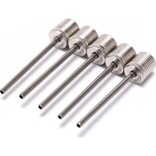 5pcs Basketball Soccer Ball Air Pump Inflator Needles Basketball Needle Ball Pump Needle Pin Nozzle Sports Inflatable