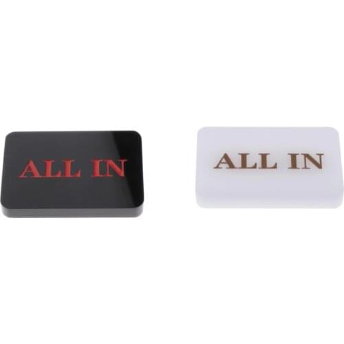 Acrylic All In Button Casino Poker Tournaments Prop For Casino Accessories