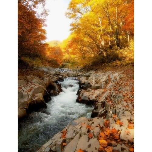 5D DIY Diamond Painting Full Square/Round Crystal Sale Diamond Embroidery Scenic river Pictures of Rhinestones Home Decor FG2004