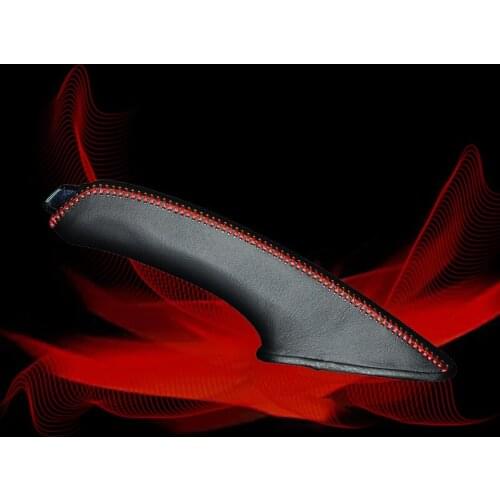 Car Hand Brake Covers Top Layer Leather Case for Honda SPIRIOR Handbrake Grips Cover Auto Genuine Leather Handbrake Cover