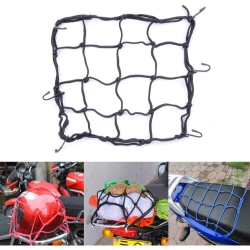 Universal Motorcycle Luggage Net Motorbike Helmet Mesh Storage Motorcycle Helmet Bungee Luggage Storage Cargo Organizer