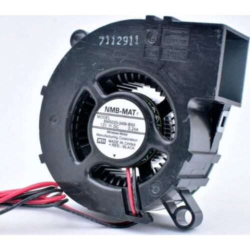 BM5020-04W-B50 5cm 50mm fan 50x50x20mm DC12V 0.24A Large air volume turbo blower cooling fan suitable for projector 3D printer