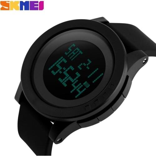 SKMEI Sport Watch Men Large Dial LED Digital Watch Waterproof Alarm Calendar Watches Relogio Masculino 1142