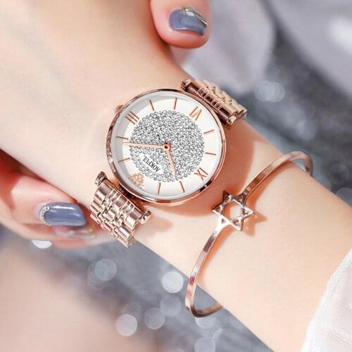 Swiss watch female students star steel and women table cross-border trade quartz watch waterproof new ladies watch