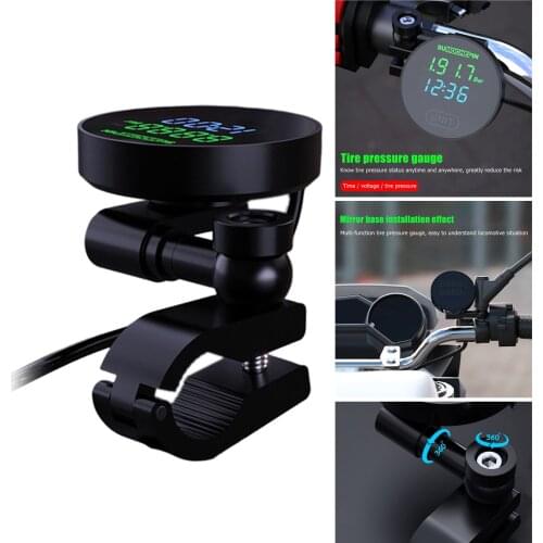 Tire Pressure Gauge Monitoring System Tire Pressure Gauge TPMS Digital for Motocycle(tire pressure lower than 4.5Bar)