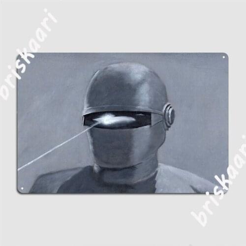 The Day The Earth Stood Still Gort Acylic Painting Metal Signs Club Party Garage Club personalized Plaques Tin sign Posters