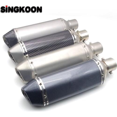 For moto enduro benelli 600 tnt 300 bmw s 1000 rr 51mm Motorcycle Exhaust Pipe Moto GP Escape Exhaust Scooter Sport Exhaust