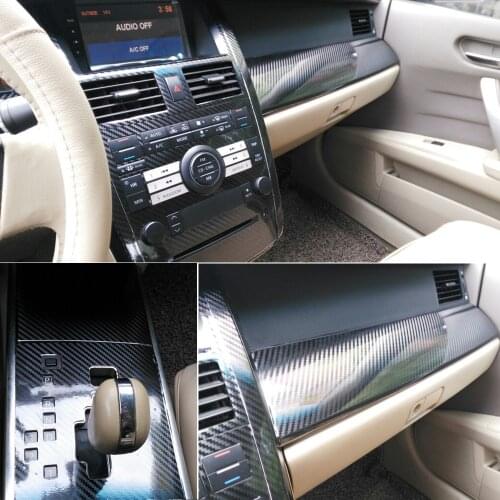For Nissan Teana J31 2003-2007 Interior Central Control Panel Door Handle 5D Carbon Fiber Stickers Decals Car styling Accessorie