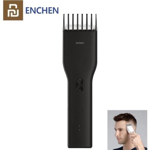 Youpin ENCHEN Boost USB Electric Hair Clipper 2 Speed Ceramic Cutter Hair Fast Charging Hair Trimmer Children Лезвие для бритья