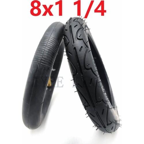 Hot Sale 8X1 1/4 Inner Outer Tyre 8 Inch Pneumatic Wheel Tire for Bike Electric / Gas Scooter