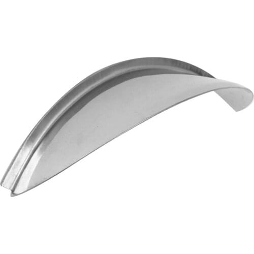 Chrome Smooth Universal Motorcycle Headlight Visor 5.2" For Honda Kawasaki Suzuki Yamaha Steel