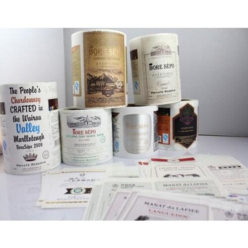 Customized Semi glossy fasson shipping adhesive label roll for master carton