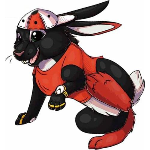 Creative Animal Funny Rabbit Car Truck Decal Custom Printing Stickers Vinyl Material Sunscreen Door Protector Stickers Kk13*12cm