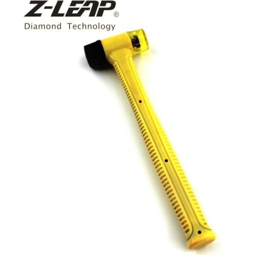 Z-LEAP 1pcs Rubber Hammer 221mm Plastic Handle Rubber Hammer for Repair Household Hand Tools