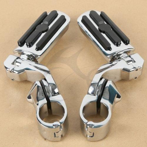 Universal Adjustable Highway Foot Pegs Footpeg Mount For Honda Harley Sportster Dyna