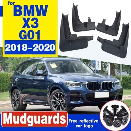 4 PCS For BMW X3 G01 2018~2020 Front Rear Car Mudguard Mudflap Fender Mud Guard Flaps Splash Flap Mudguards Accessories