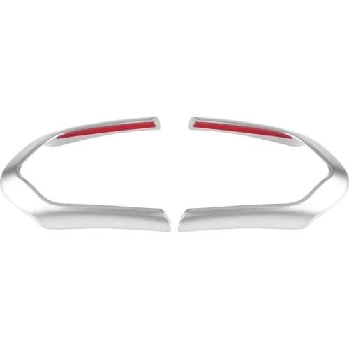 Suitable for BMW F20 F22 F30 F32 F10 F06 F15 F16 ABS silver steering wheel decorative stickers