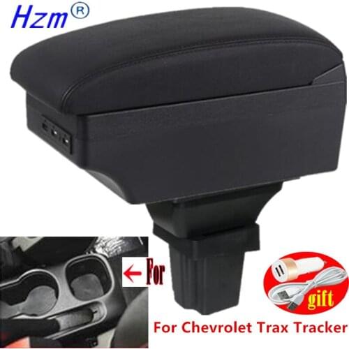 For Chevrolet Trax Tracker armrest box For Holden Trax Tracker central Store content box with decoration products USB interfac