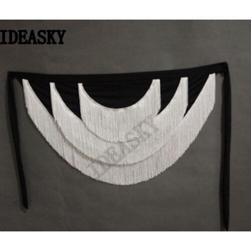 Sexy Ballroom Tassels Fringed Triangle irregular Latin Dress Skirt Adult Costume Women Practice wear Cha Cha/Rumba/Samba/Tango