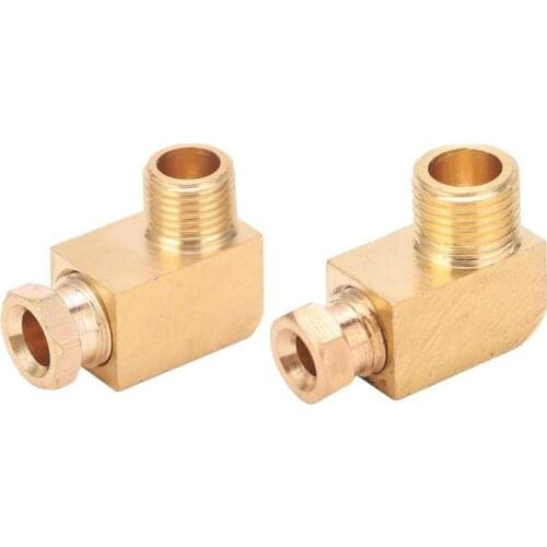 Pipe Connecting Tools Oil Pipe Fitting Elbow Brass Rectangular Block Connector Adapter for Pipe Connection