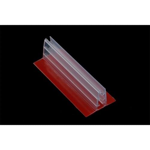 Label Area Clear PETG Glass Shelf Sign and Ticket Holder Supermarket plastic POP sign holder