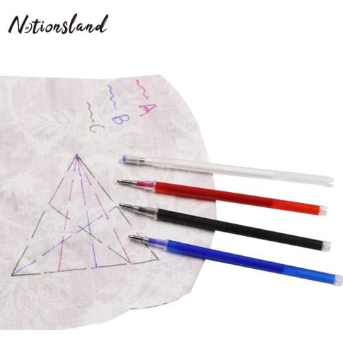 4pcs Heat Erase Pen High Temperature Disappearing Pen Fabric Markers Cross Stitch Tool Pencil Tailors Chalk Sewing Accessories