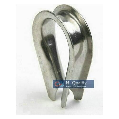 High Quality Free Shipping Wholesale Heavy Duty Stainless Steel 304 DIN6899 Wire Rope Cable Thimbles M8