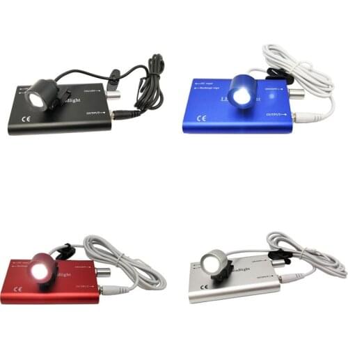 High Quality Dental Headlamp 3W LED Clip Light Medical Headlight Surgical Head Light Rechargeable Battery for Glasses Loupes
