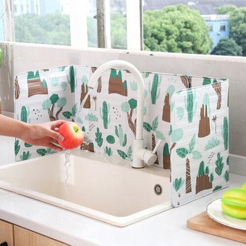 Kitchen Stove Foil Plate PreventOil Splash Cooking Hot Baffle Specialty Tool Foil Kitchen Oil Splash Guard Protection Screen