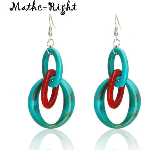 Match-Right Trendy Earrings for Women/Statement/Long/Dangle/Big/Hanging/Acrylic/Drop Earring Female oorbellen brincos NR032